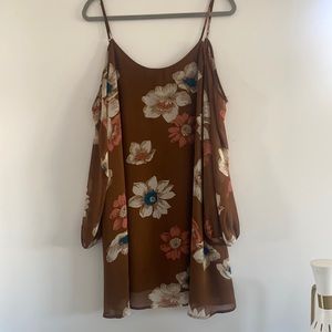 Long sleeve mini dress